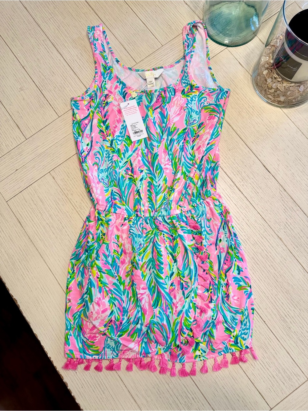 Lilly Pulitzer Bright Tropical Tank Dress in Pink, Blue & Green